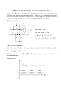 Generatore di impulso con amplificatore operazionale