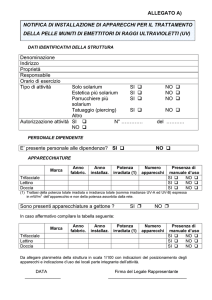 scarica *Notifica installazione di apparecchi UV