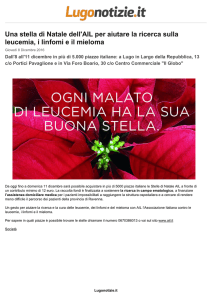 Una stella di Natale dell`AIL per aiutare la ricerca