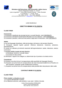 obiettivi minimi di filosofia