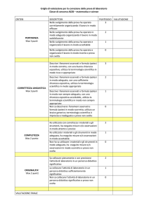 Griglia di Valutazione Matematica e Scienze A028
