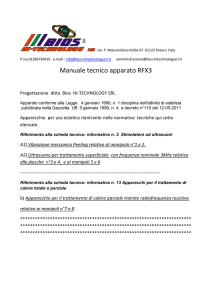 Manuale tecnico apparato RFX3
