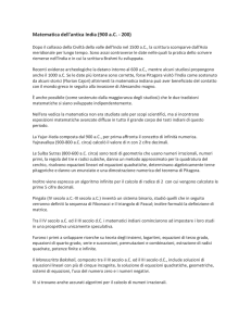 Matematica dell`antica India (900 aC - 200)