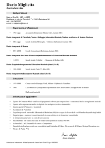 CV Miglietta Dario - Comune di Vedano Olona