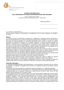 Intervento di dacriocistorinostomia