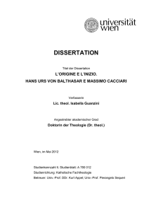 hans urs von balthasar e massimo cacciari