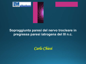 Sopraggiunta paresi del n. trocleare in pregressa paresi iatrogena