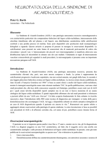 Neuropatologia della sindrome di Aicardi
