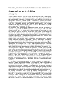 Un cuor solo per servire la Chiesa