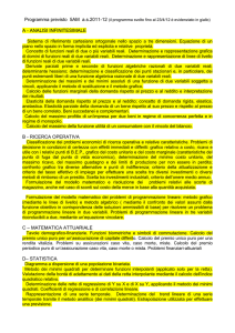 analisi infinitesimale b - ricerca operativa c – matematica attuariale d