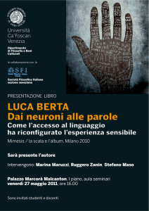 LUCA BERTA Dai neuroni alle parole