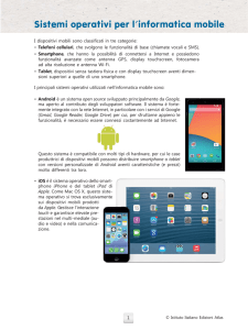 Sistemi operativi per l`informatica mobile