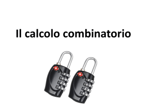 Il calcolo combinatorio