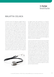 Schema sulla diagnosi "Celiachia"