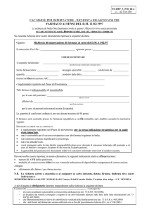 fac simile per importatore - richiesta rilascio nos