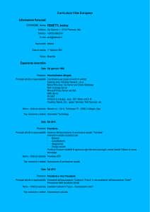 curriculum vitae - Comune di Torino