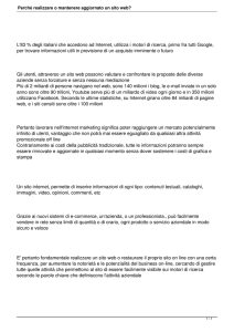 Perché realizzare o mantenere aggiornato un sito web?