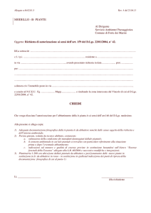 modello –b- piante chiede - Comune di Forte dei Marmi