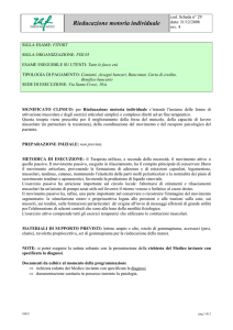 Rieducazione motoria individuale