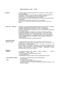 PROGRAMMA RELIGIONE classi quarte
