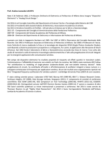 Prof. Andrea Leonardo LACAITA Nato il 20 Febbraio 1962