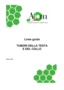 Linee guida TUMORI DELLA TESTA E DEL COLLO