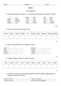 verifica numeri decimali