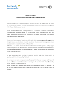 Comunicato Stampa
