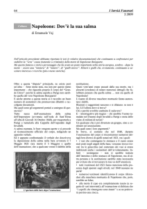 Napoleone: Dov`è la sua salma