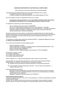 DEISCENZE ANASTOMOTICHE: GESTIONE DELLE