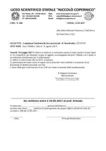 CIRC. N. 896 UDINE, 12-05-2017 Alle allieve