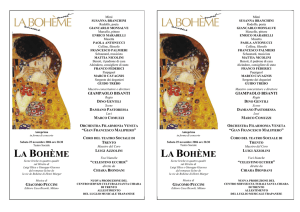 la bohème la bohème - Il Centro Servizi Culturali Santa Chiara