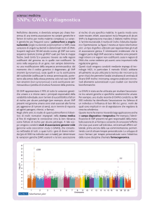 SNPs, GWAS e diagnostica