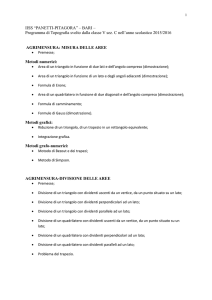 Programma di Topografia svolto dalla classe V - Panetti