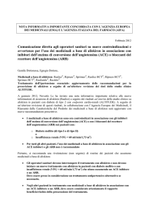 Nota Informativa Importante su l`uso dei medicinali a base di aliskiren