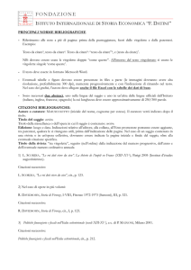 Norme editoriali - Fondazione Istituto Internazionale di Storia