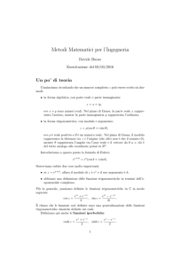 Metodi Matematici per l`Ingegneria
