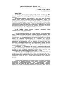 i colori nella pubblicità - Universitatea din Craiova