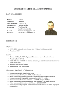 curriculum vitae di ansaloni mauro