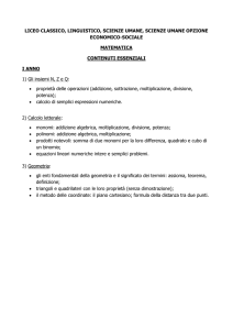 Matematica_primo anno