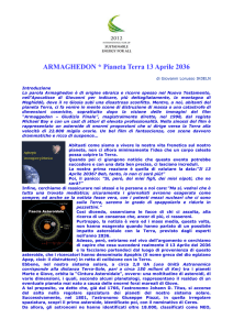 ARMAGHEDON * Pianeta Terra 13 Aprile 2036