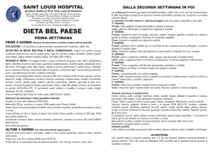 dieta bel paese - Saint Louis Hospital
