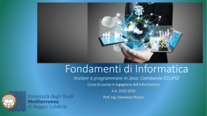 Fondamenti di Informatica