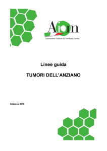 Linee guida TUMORI DELL`ANZIANO
