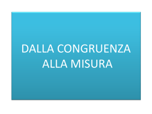 dalla congruenza alla misura