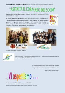 "S. MARTA" sarà presente con la rappresentazione teatrale