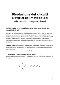 Metodo delle equazioni di Kirchhoff