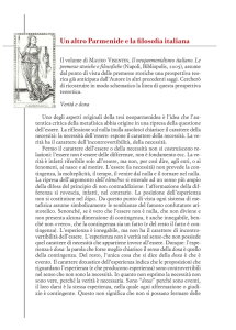 Un altro Parmenide e la filosofia italiana