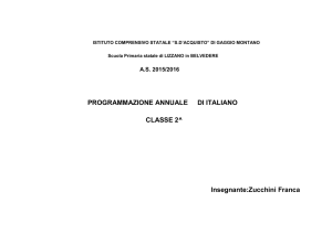 italiano - Istituto Comprensivo – S. d`Acquisto – Gaggio Montano