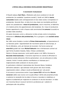 L`EPOCA DELLA SECONDA RIVOLUZIONE INDUSTRIALE I